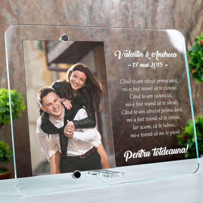 Rama foto Indragostiti, Pentru totdeauna, Cadou personalizat 2520