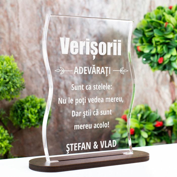 Trofeu Verisori, Cei mai buni prieteni, Cadou personalizat Coloana