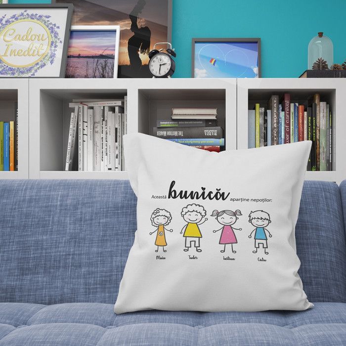 Cadou personalizat Perna Personalizata  - pentru bunica de la nepoti