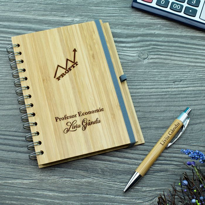 Agenda personalizata Profesor economie, Profit, Cadou personalizat