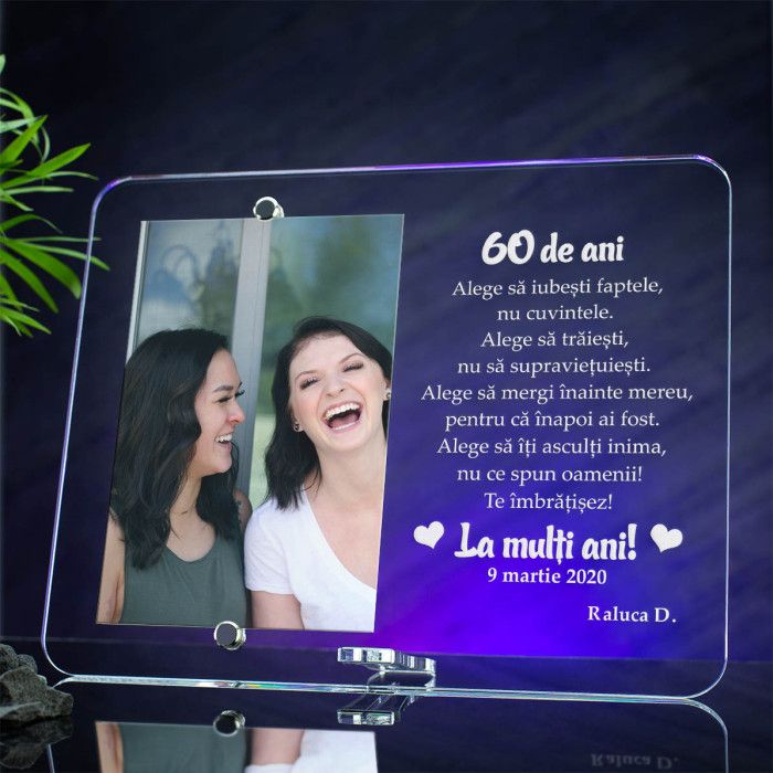 Rama foto Aniversare, Experienta de viata, Cadou personalizat 2520