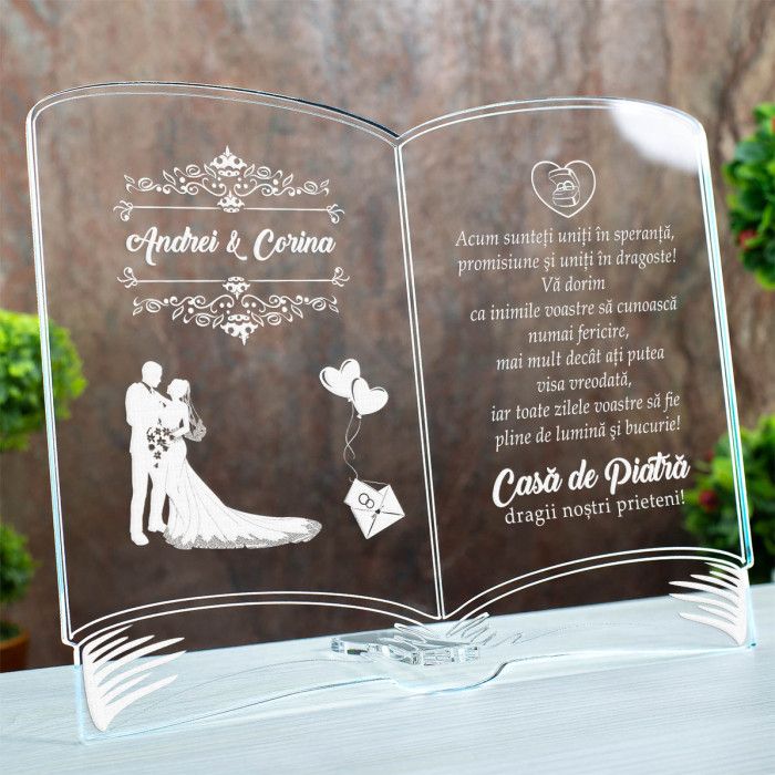Placheta Miri, Uniti in dragoste, Cadou personalizat Carte