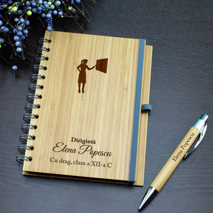 Agenda personalizata Doamna diriginta, Recunostinta, Cadou personalizat