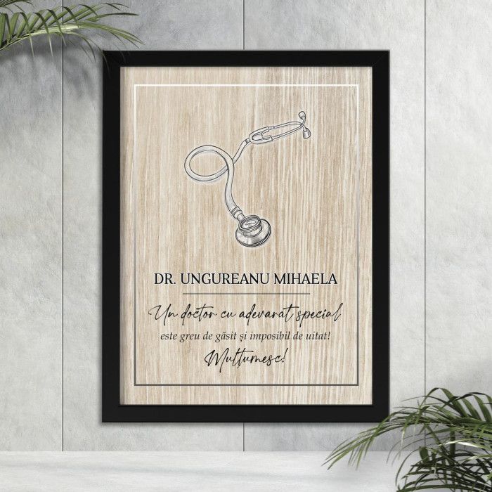 Tablou personalizat Medici, Un sincer Multumesc, A3 Cadouri Personalizate