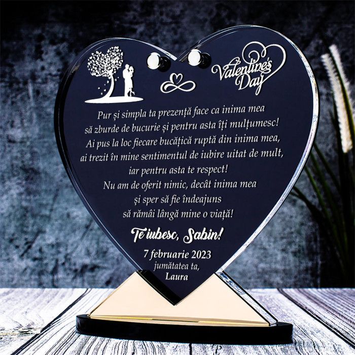 Trofeu Indragostiti, Declaratie Valentine's Day, Cadou personalizat Diligos